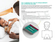 Load image into Gallery viewer, 21 Standards for a Healthy African Community + Daily Affirmation Cards