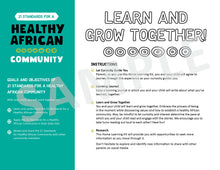 Load image into Gallery viewer, 21 Standards for a Healthy African Community + Daily Affirmation Cards